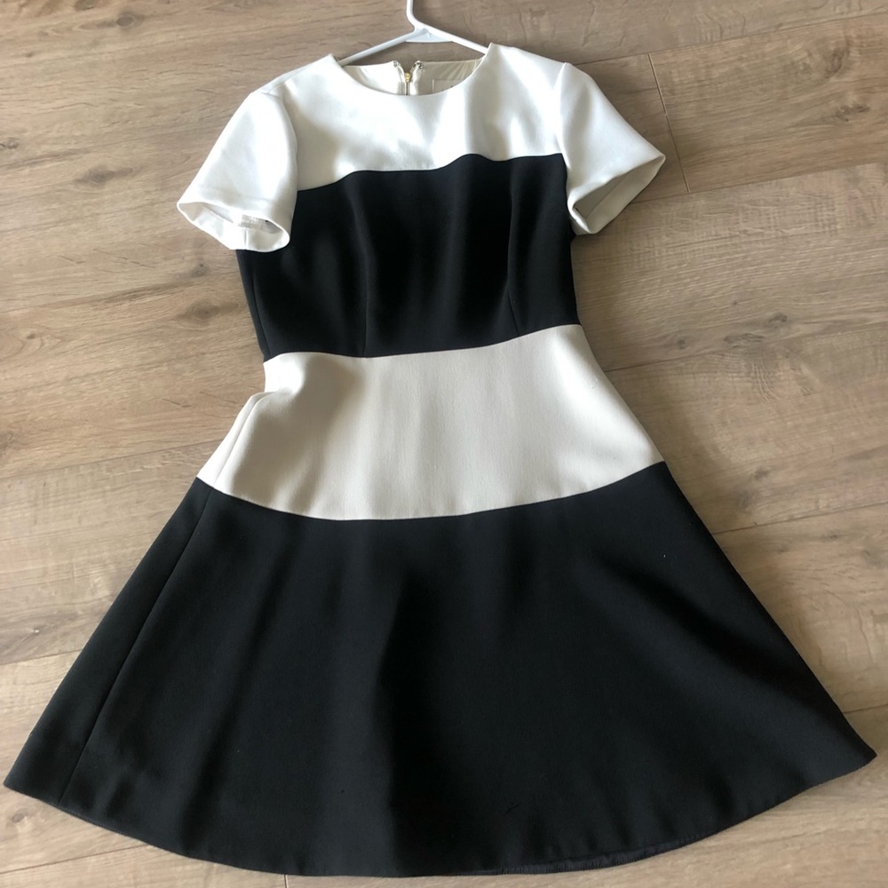 Kate Spade Dress size 2; black/white/beige